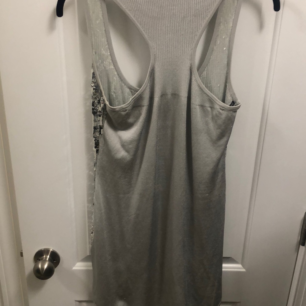 Bebe Racerback Sequin Tank Top - Picture 3 of 5